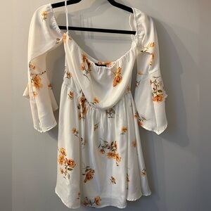 Lulus Floral Off-Shoulder Dress